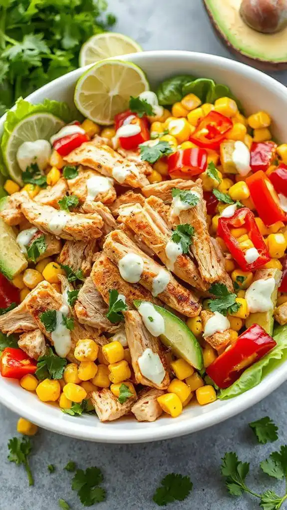 creamy corn chicken salad