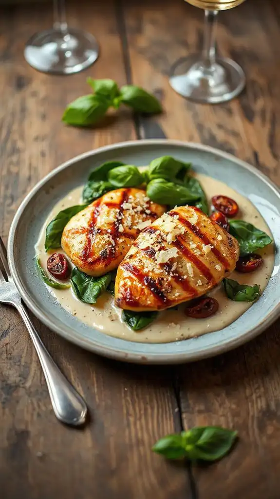 creamy garlic chicken recipe