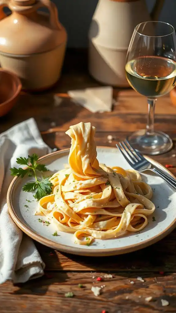 creamy garlic parmesan dish