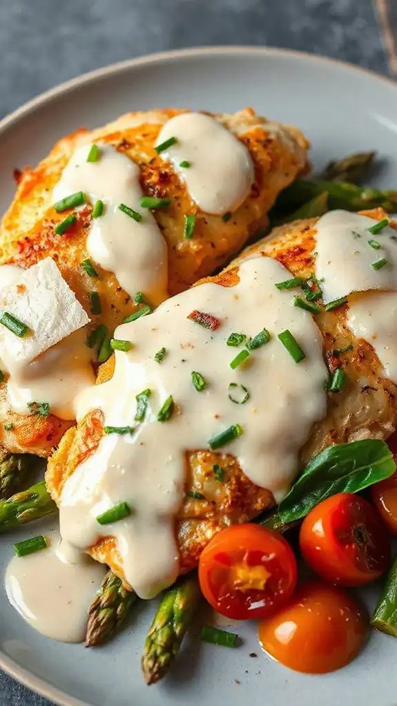 creamy garlic parmesan dish
