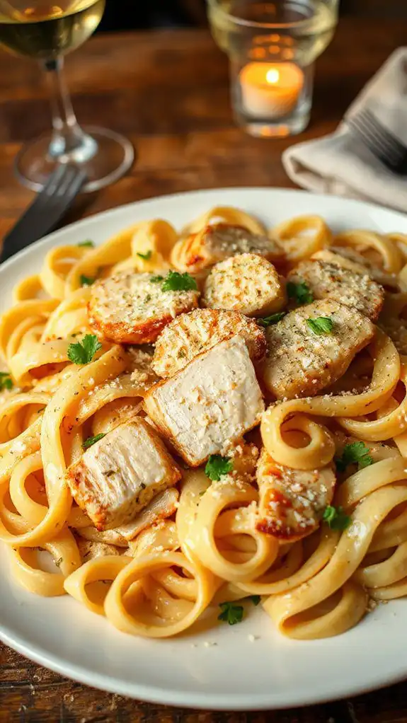 creamy garlic parmesan pasta