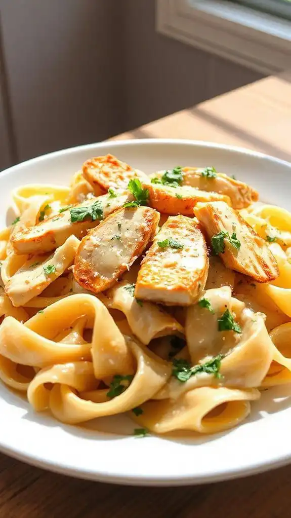 creamy garlic pasta dish creamy garlic pasta dish