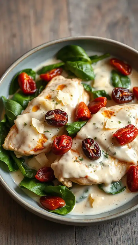 creamy garlic sauce chicken
