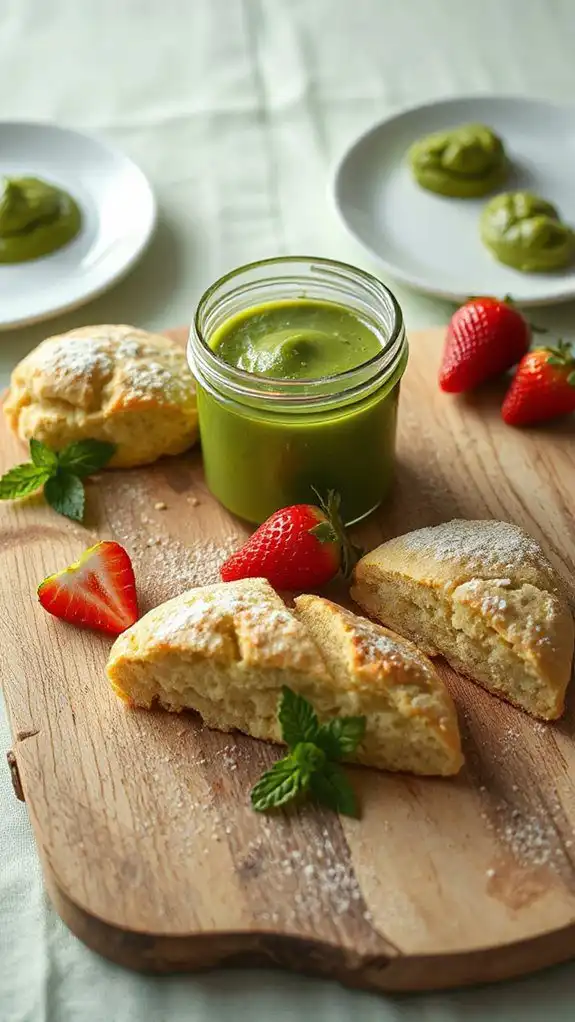 creamy green tea dessert creamy green tea dessert