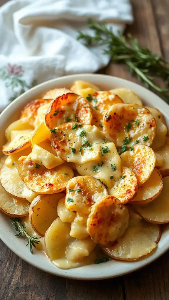 creamy layered potato dish