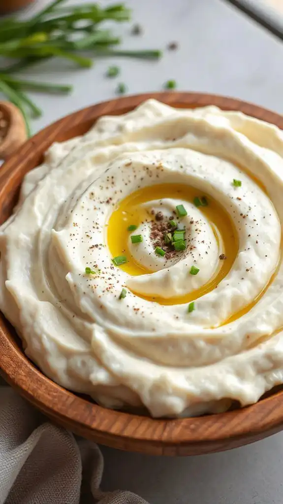 creamy mashed cauliflower dish