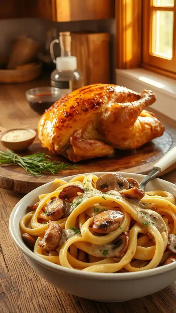 creamy mushroom chicken dish