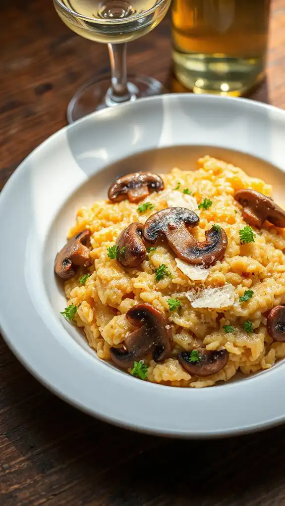 creamy mushroom rice dish creamy mushroom rice dish
