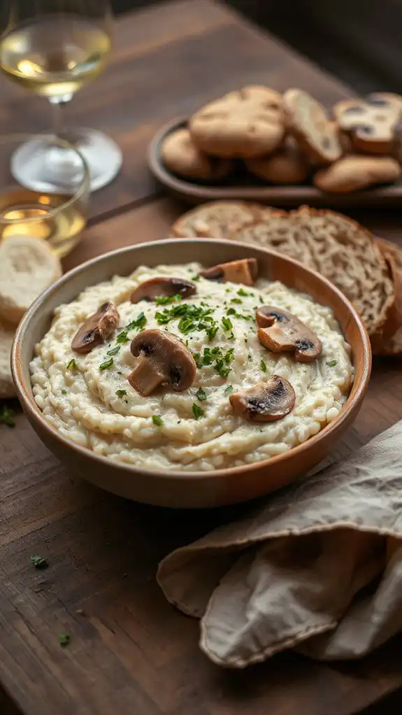 creamy mushroom rice dish creamy mushroom rice dish