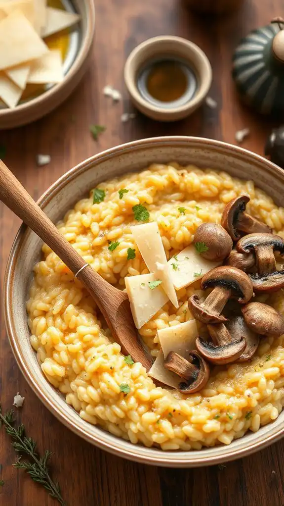 creamy mushroom rice dish creamy mushroom rice dish