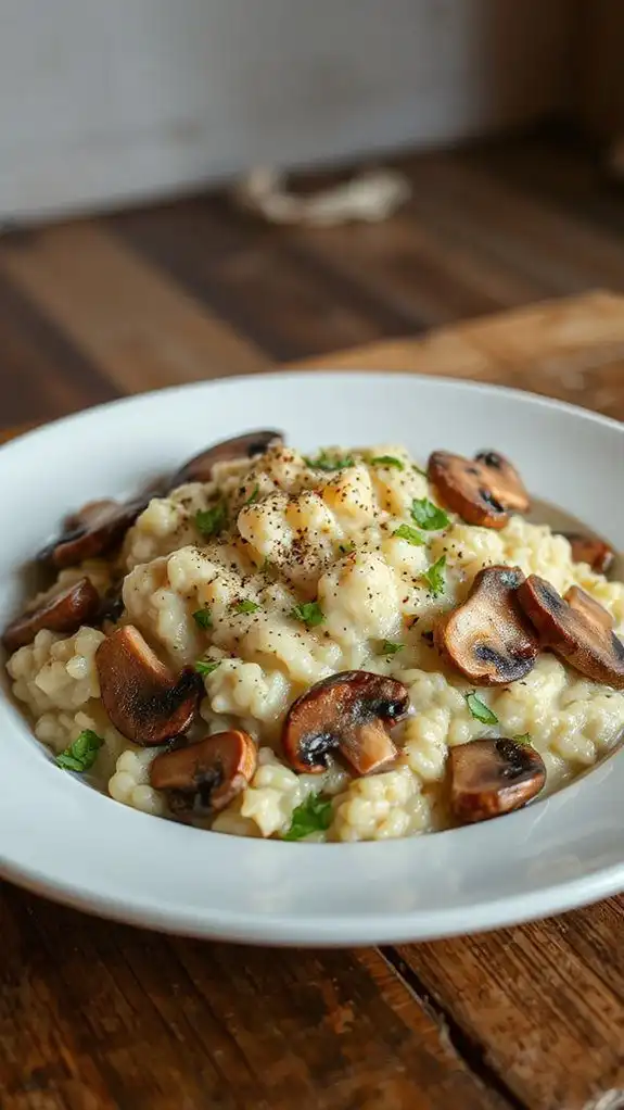 creamy mushroom risotto recipe