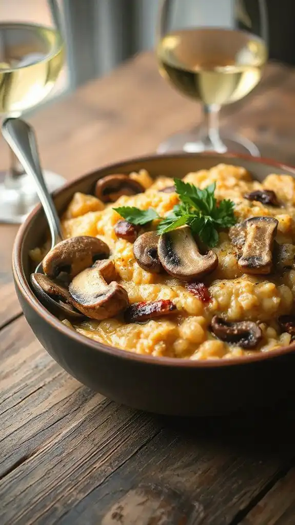 creamy mushroom risotto recipe