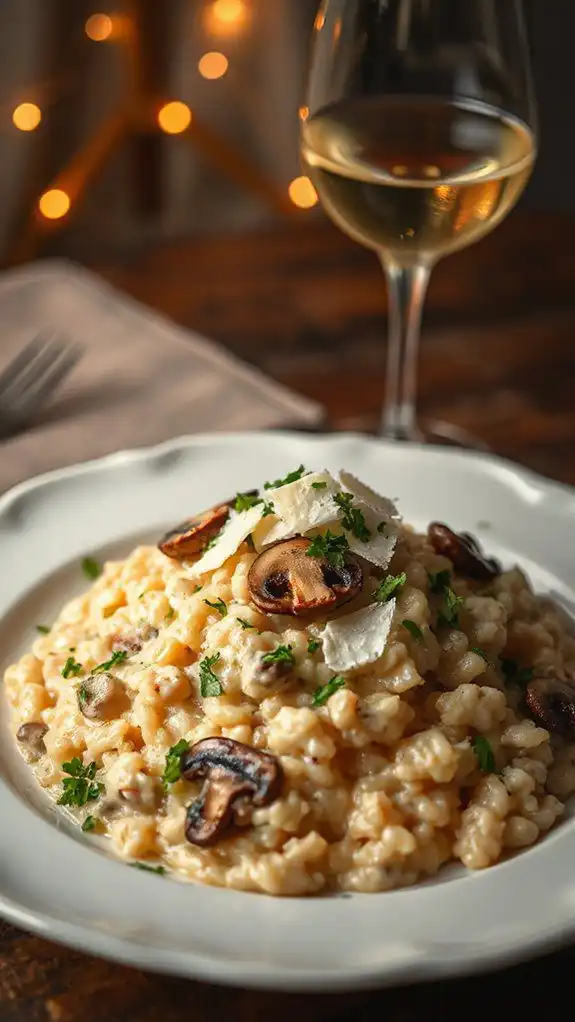 creamy mushroom risotto recipe