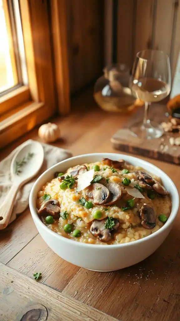 creamy mushroom risotto recipe