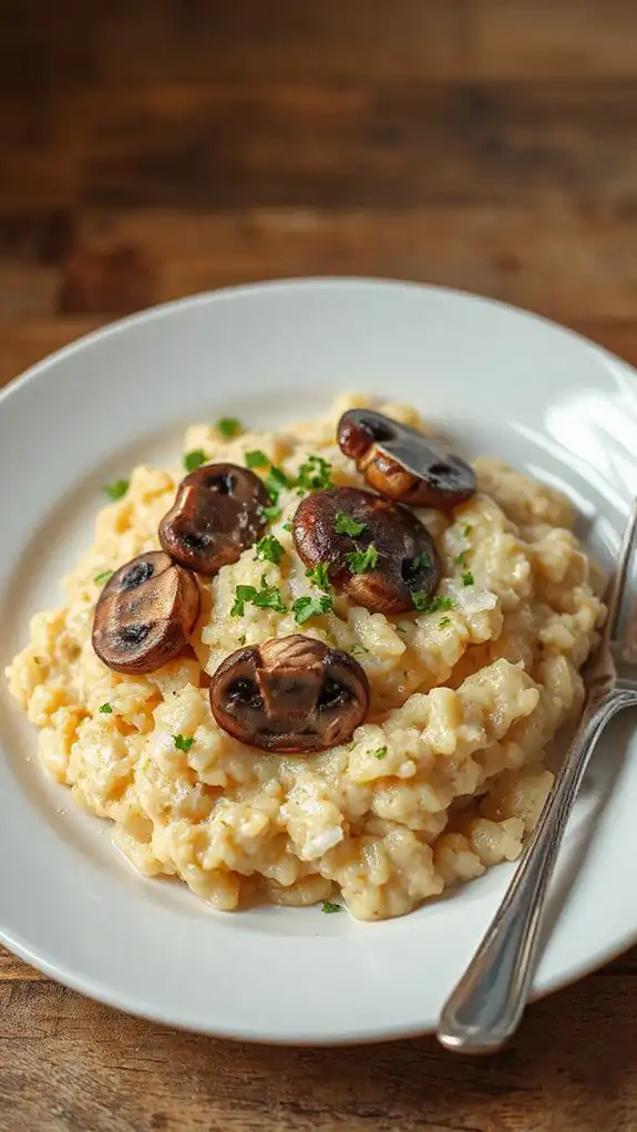 creamy mushroom risotto recipe