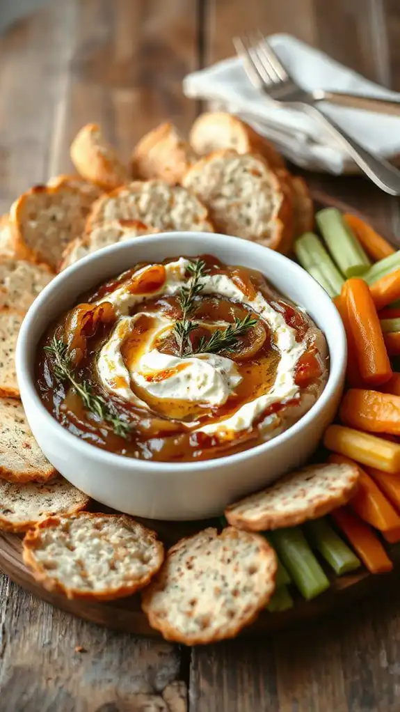 creamy onion cheese dip