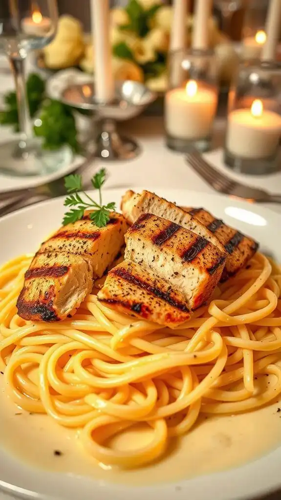 creamy pasta with chicken