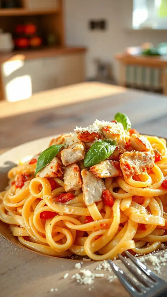 creamy pasta with chicken