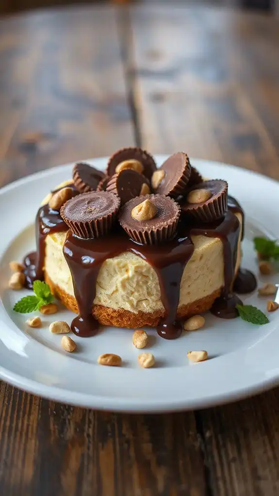 creamy peanut butter cheesecake