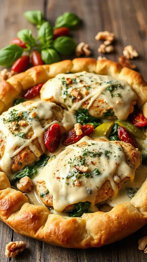 creamy pesto chicken dish