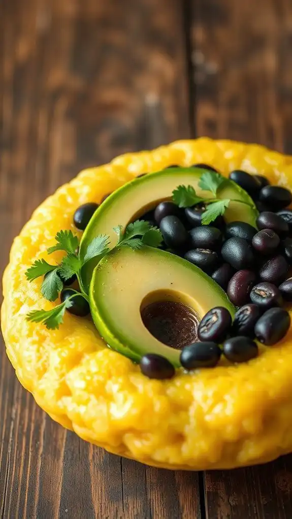 creamy polenta with toppings