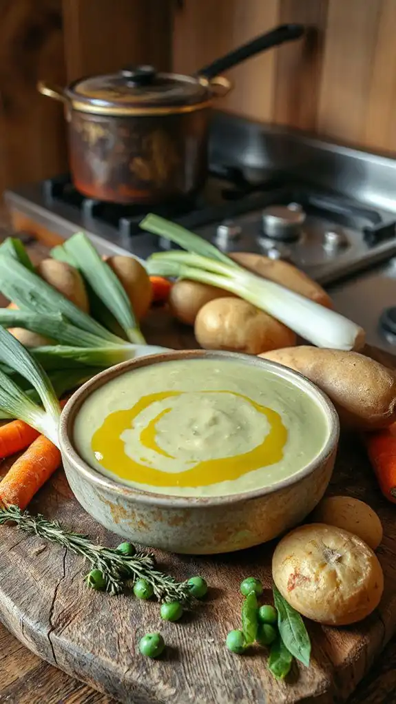 creamy potato and leek soup creamy potato and leek soup