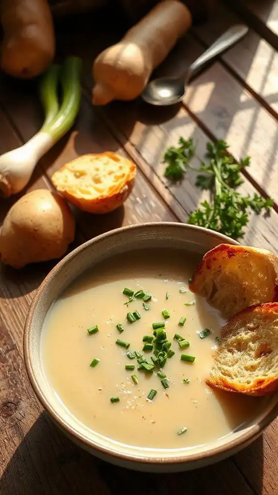 creamy potato leek soup