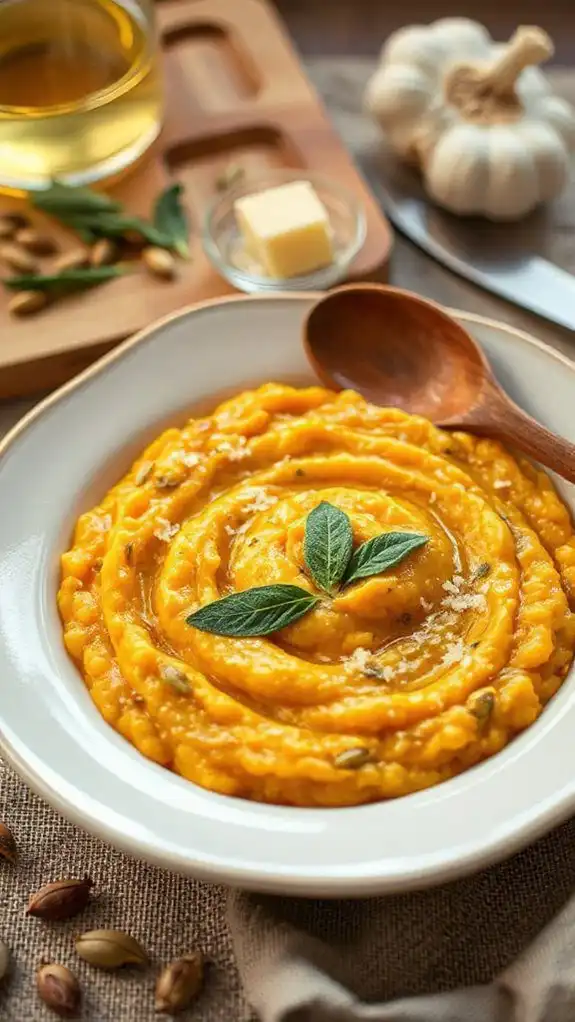 creamy pumpkin sage risotto
