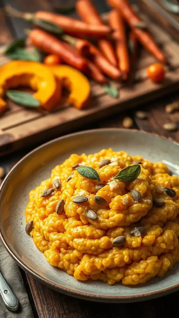creamy pumpkin sage risotto