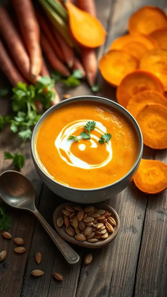 creamy root vegetable soup