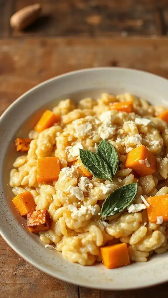 creamy sage infused risotto
