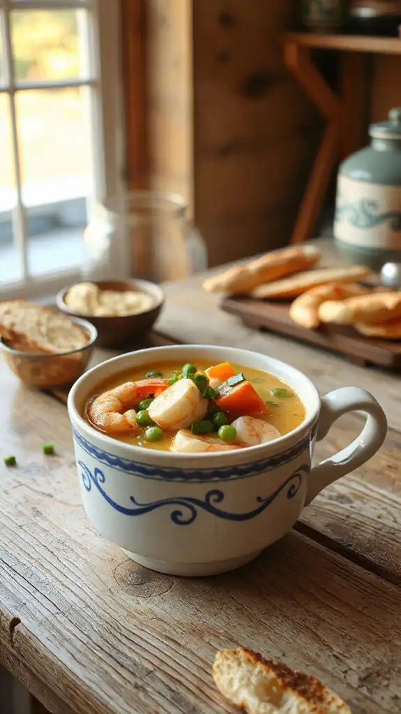 creamy seafood soup blend