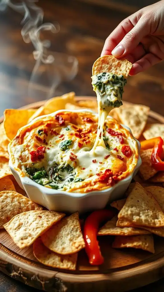 creamy spinach and artichoke dip