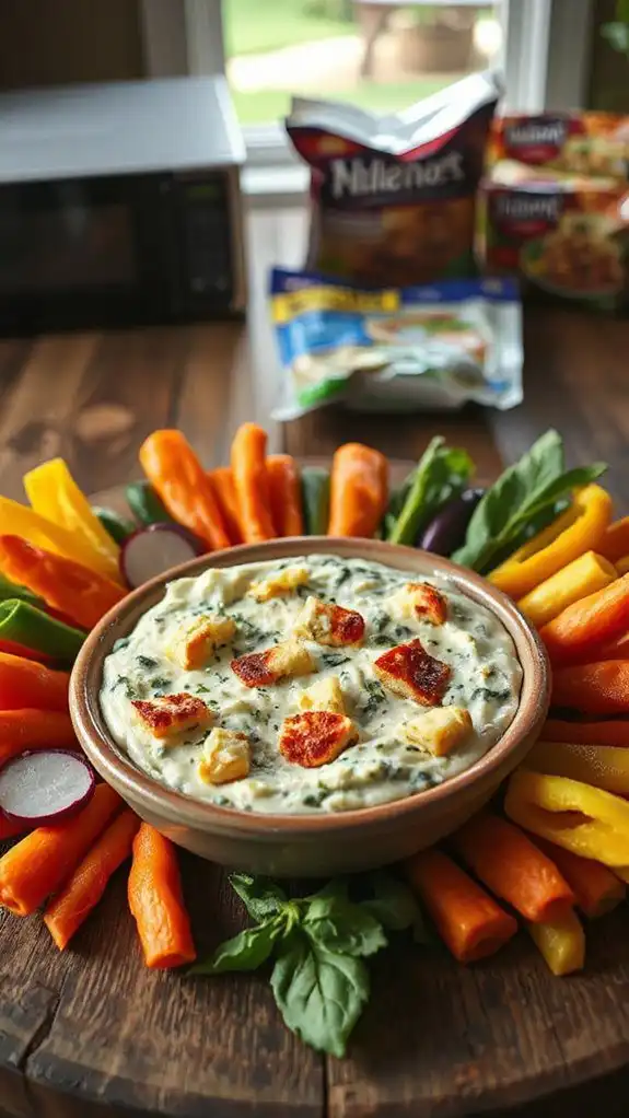 creamy spinach and artichoke dip