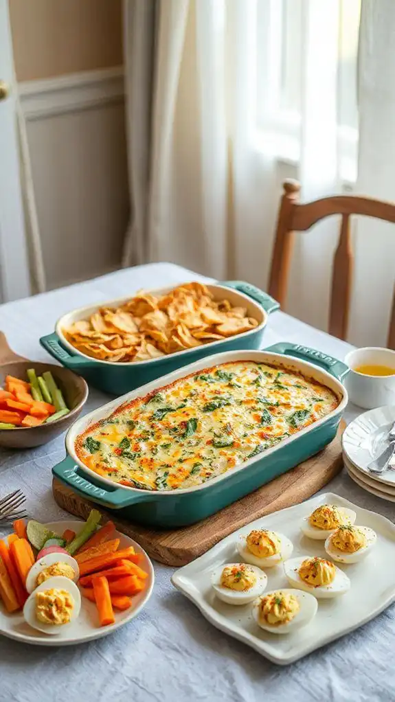 creamy spinach artichoke bake