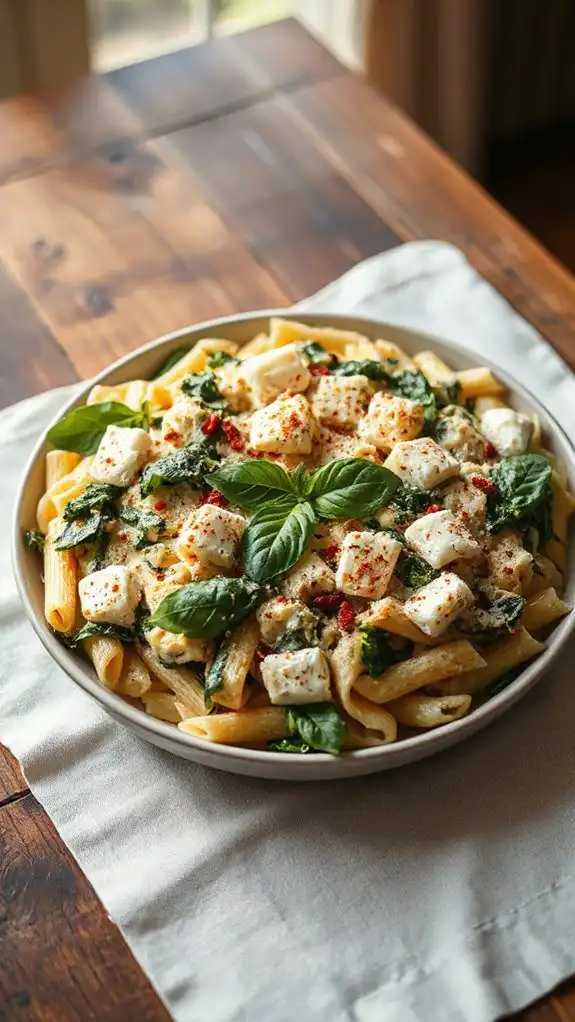 creamy spinach artichoke bake
