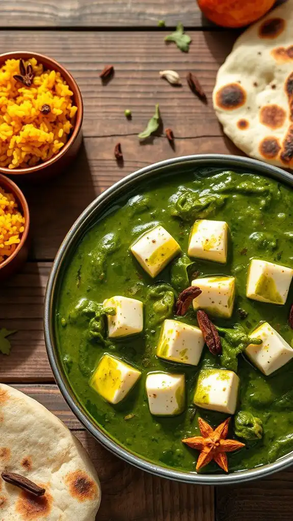 creamy spinach cheese dish