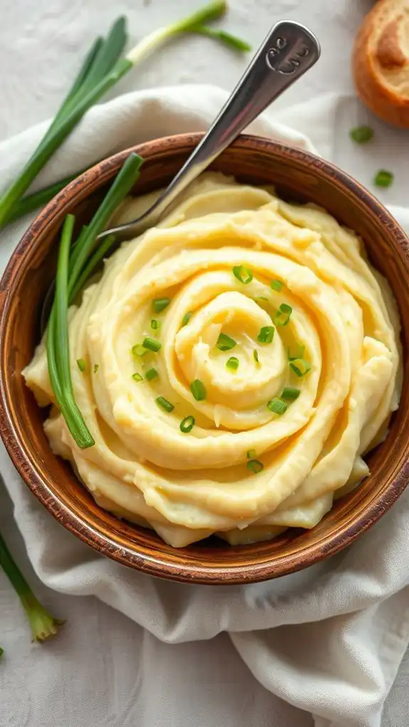creamy spring onion mash