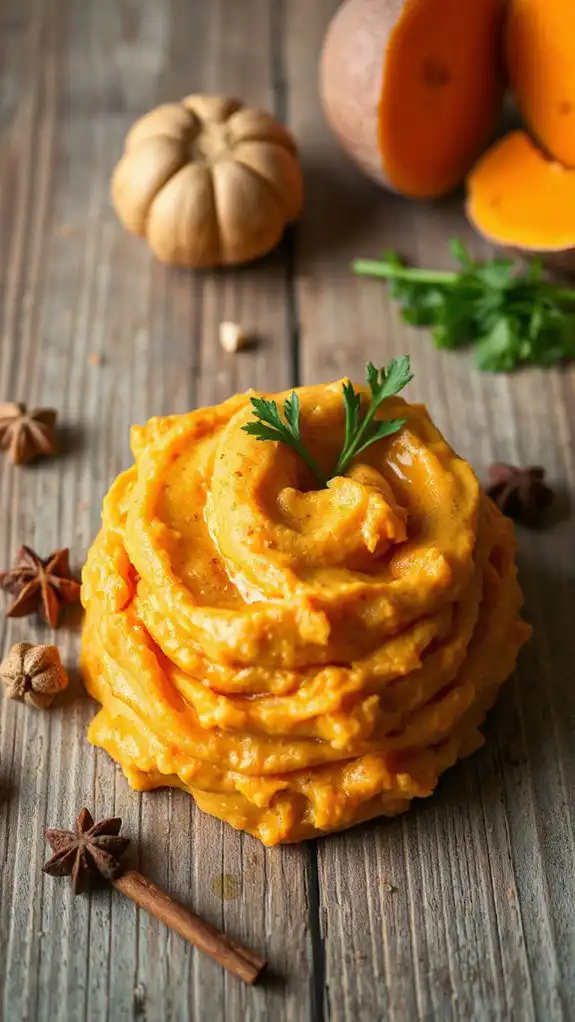 creamy sweet potato mash
