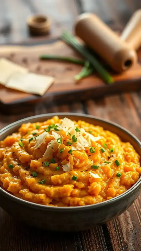 creamy sweet potato risotto creamy sweet potato risotto