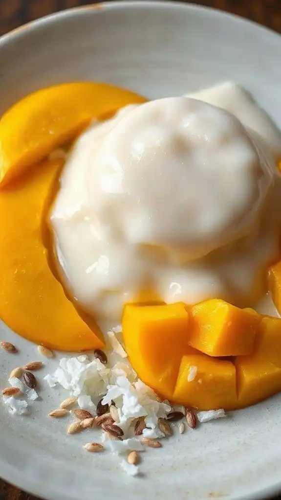 creamy thai coconut dessert