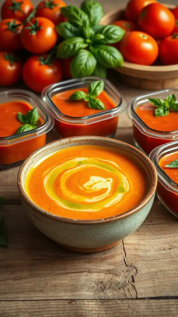 creamy tomato basil deliciousness