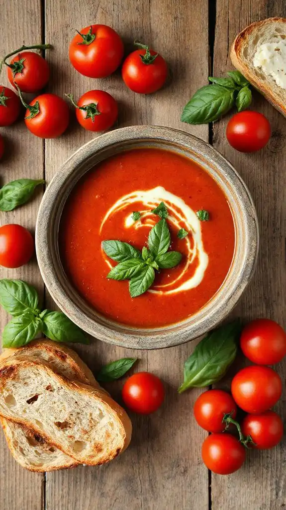 creamy tomato basil delight