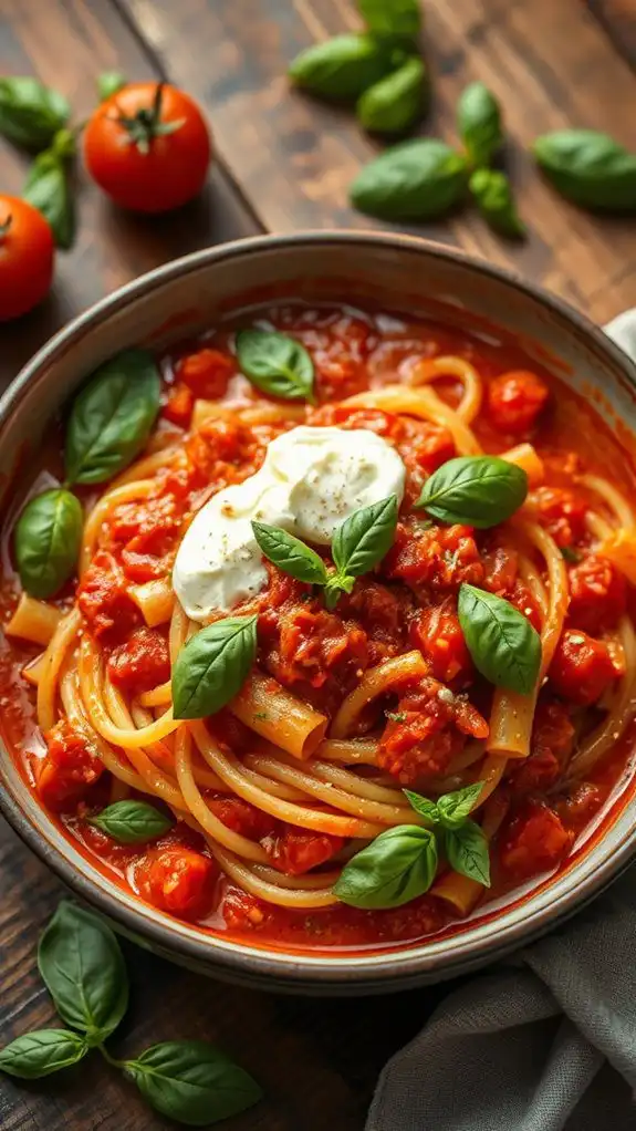 creamy tomato basil dish creamy tomato basil dish