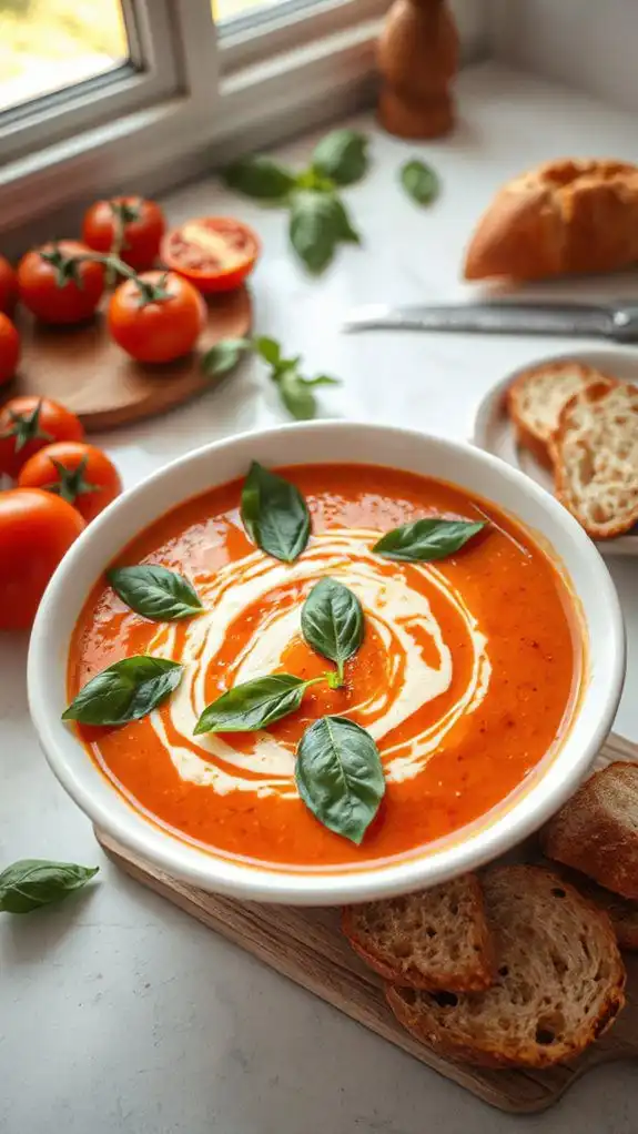 creamy tomato basil goodness