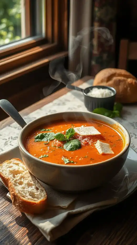 creamy tomato basil goodness