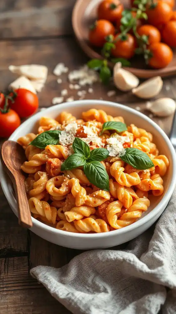 creamy tomato basil pasta