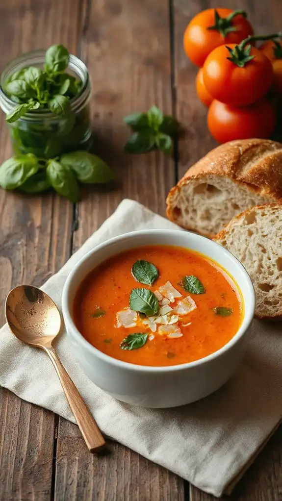 creamy tomato basil soup