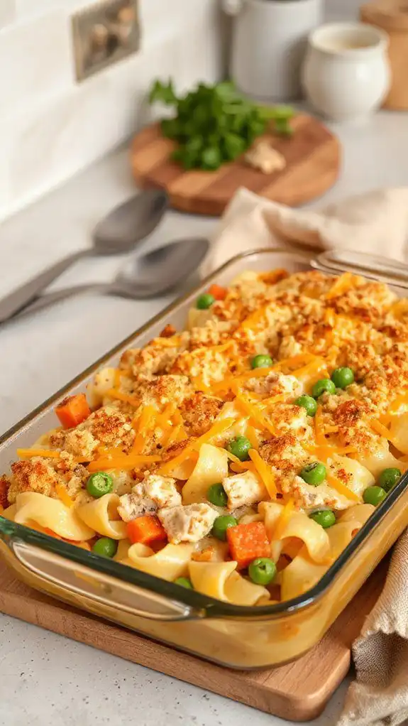 creamy tuna noodle bake