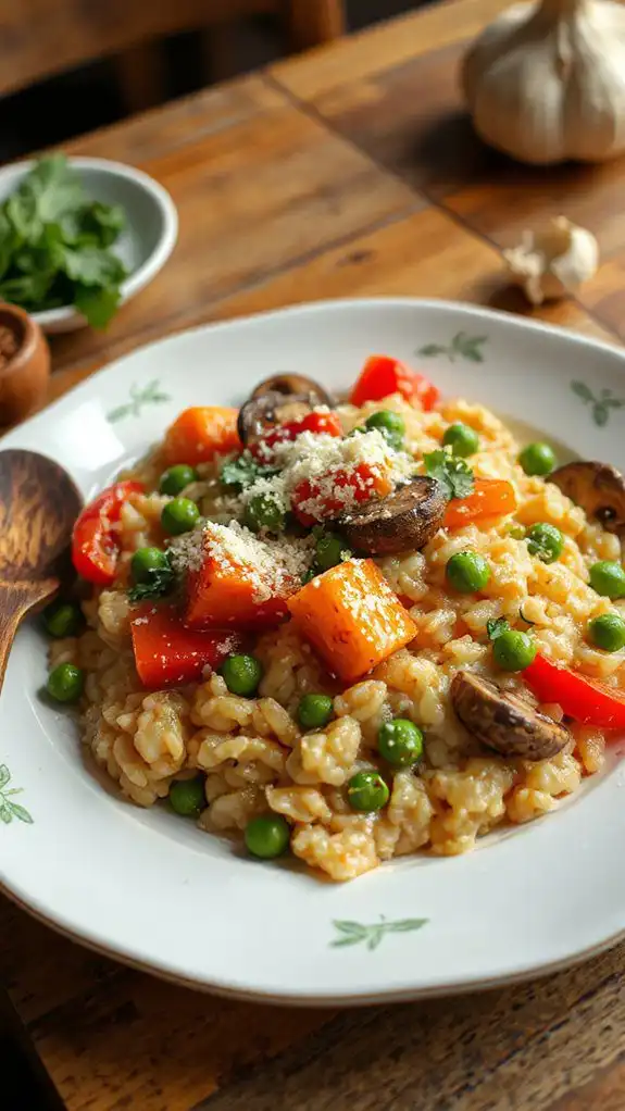 creamy vegetable rice dish